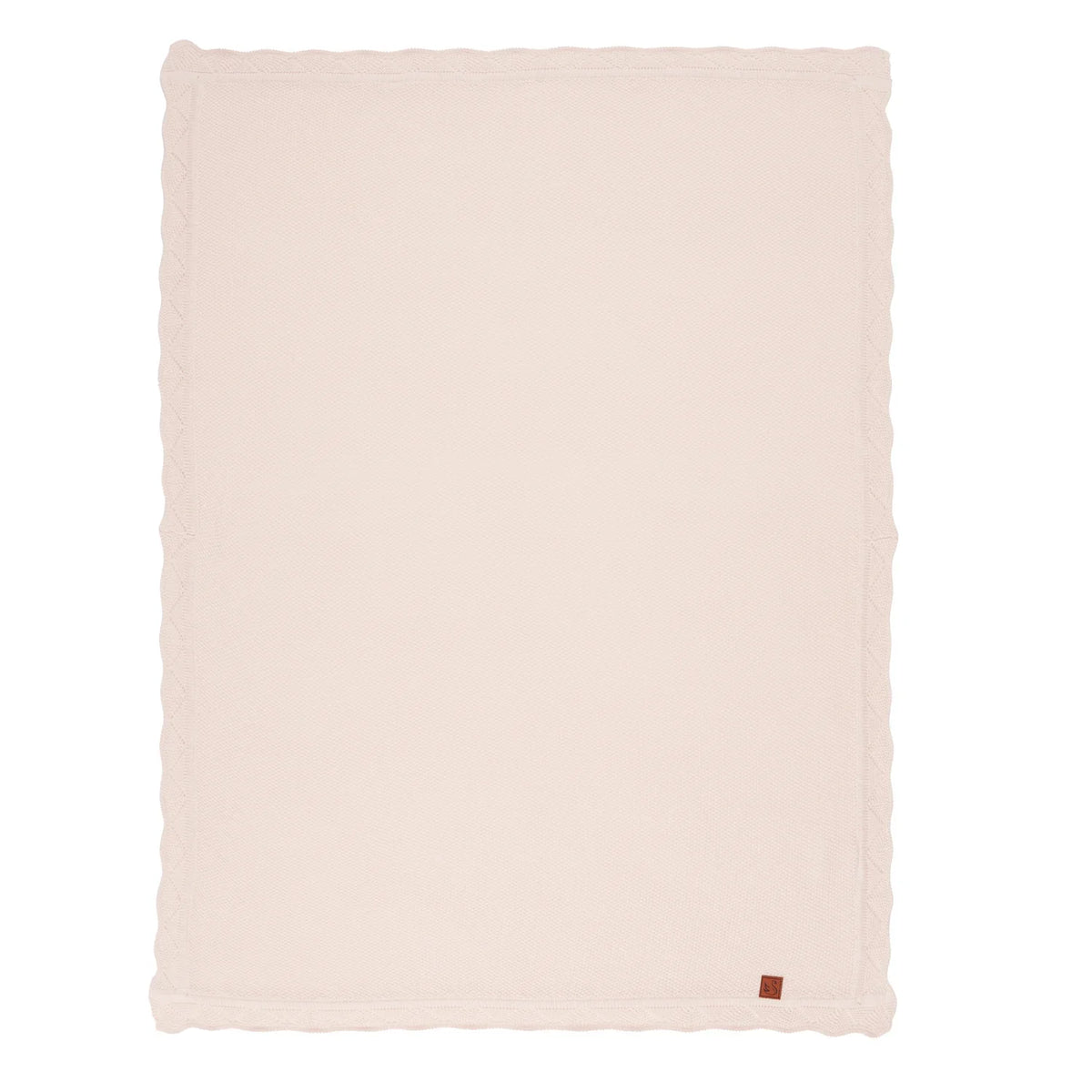 Heirloom Lace Knit Baby Blanket in Beige