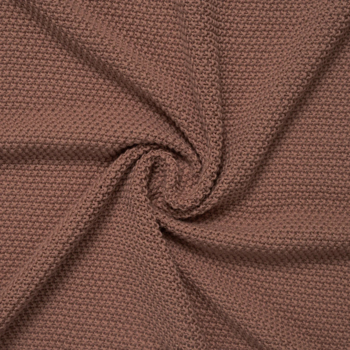 Heirloom Lace Knit Baby Blanket in Mocha
