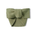 Knitted Oversized Topknot in Sage Green