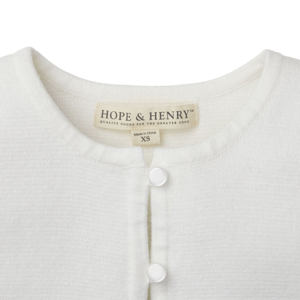 Cropped Curved Hem Cardigan - Baby