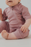 Short Sleeved Baby Romper GRAY
